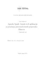 Apache Spark: Izrada web aplikacije za pružanje personaliziranih preporuka filmova