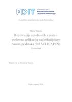 Rezervacija autobusnih karata - poslovna aplikacija nad relacijskom bazom podataka (Oracle APEX)