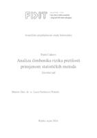 Analiza čimbenika rizika pretilosti primjenom statističkih metoda