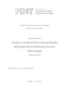 Analiza vremenskih serija podataka prikupljenih korištenjem nosive tehnologije