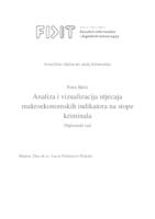 Analiza i vizualizacija utjecaja makroekonomskih indikatora na stope kriminala