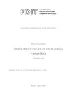 Izrada web stranice za restauraciju namještaja