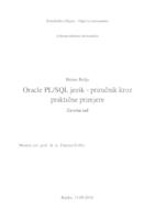 Oracle PL/SQL jezik - priručnik kroz praktične primjere