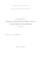 Pregled i usporedba NewSQL sustava za upravljanje baza podataka