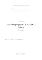 Usporedba programskih jezika GO i Python