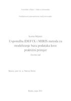 Usporedba IDEF1X i MIRIS metoda za modeliranje baza podataka kroz praktični primjer