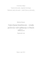 Upravljanje knjižnicom – izrada poslovne web aplikacije u Oracle APEX-u