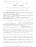 prikaz prve stranice dokumenta Topic modelling of Croatian news during COVID-19 pandemic 