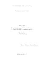 prikaz prve stranice dokumenta LINUX OS - PREMOŠTENJE