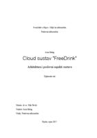 prikaz prve stranice dokumenta Cloud sustav "Freedrink"