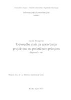 prikaz prve stranice dokumenta Usporedba alata za upravljanje projektima na praktičnom primjeru