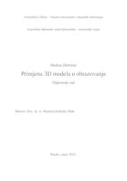 prikaz prve stranice dokumenta Primjena 3D modela u obrazovanju