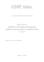 prikaz prve stranice dokumenta Interaktivna Web aplikacija temporalne analitike: praćenje trendova medijskih objava