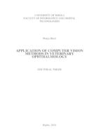 prikaz prve stranice dokumenta Application of Computer Vision Methods in Veterinary Ophthalmology