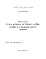 prikaz prve stranice dokumenta Izrada Android aplikacije korištenjem Dagger2 okoline