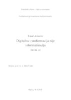prikaz prve stranice dokumenta Digitalna transformacija nije informatizacija