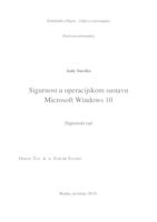 prikaz prve stranice dokumenta Sigurnost u operacijskom sustav Microsoft Windows 10