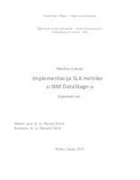 prikaz prve stranice dokumenta Implementacija SLA metrike u IBM DataStage-u