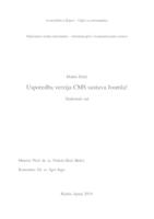 prikaz prve stranice dokumenta Usporedba verzija CMS sustava Joomla!