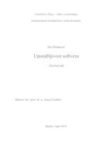 prikaz prve stranice dokumenta Uporabljivost softvera