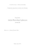 prikaz prve stranice dokumenta ADOBE PHOTOSHOP LIGHTROOM