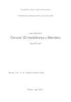 prikaz prve stranice dokumenta Osnove 3D modeliranja u Blenderu