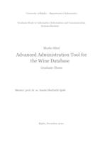prikaz prve stranice dokumenta Advanced Administration Tool for the Wine Database