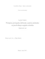 prikaz prve stranice dokumenta Primjena postupaka dubinske analize podataka za predviđanje uspjeha učenika