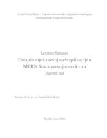 prikaz prve stranice dokumenta Dizajniranje i razvoj web aplikacije u MERN Stack razvojnom okviru